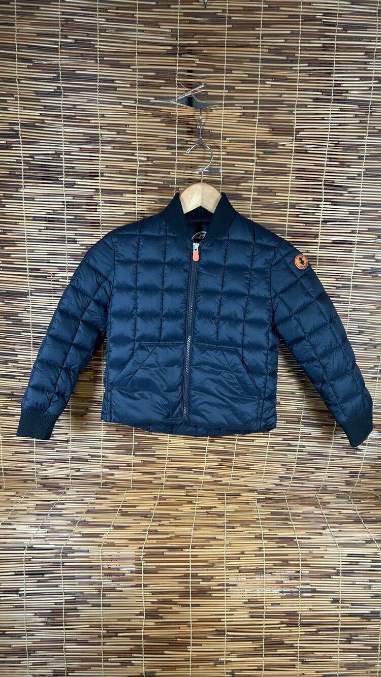 Save the Duck Size 6 Black Packable Puffer Coast Jacket Ultra Light Jacket